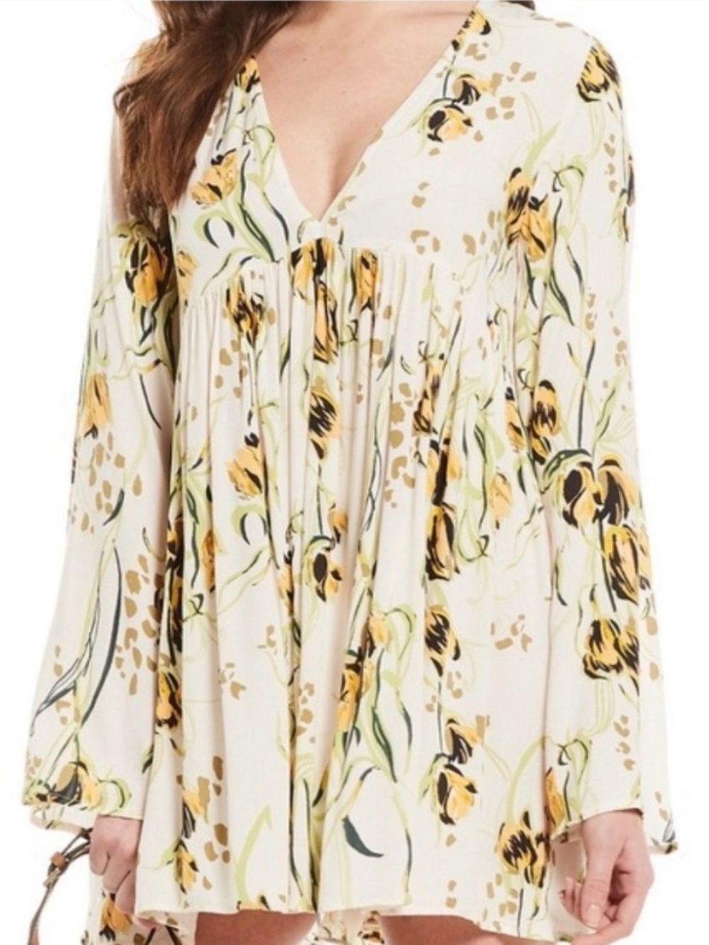 FREE PEOPLE Bella Floral Tunic S